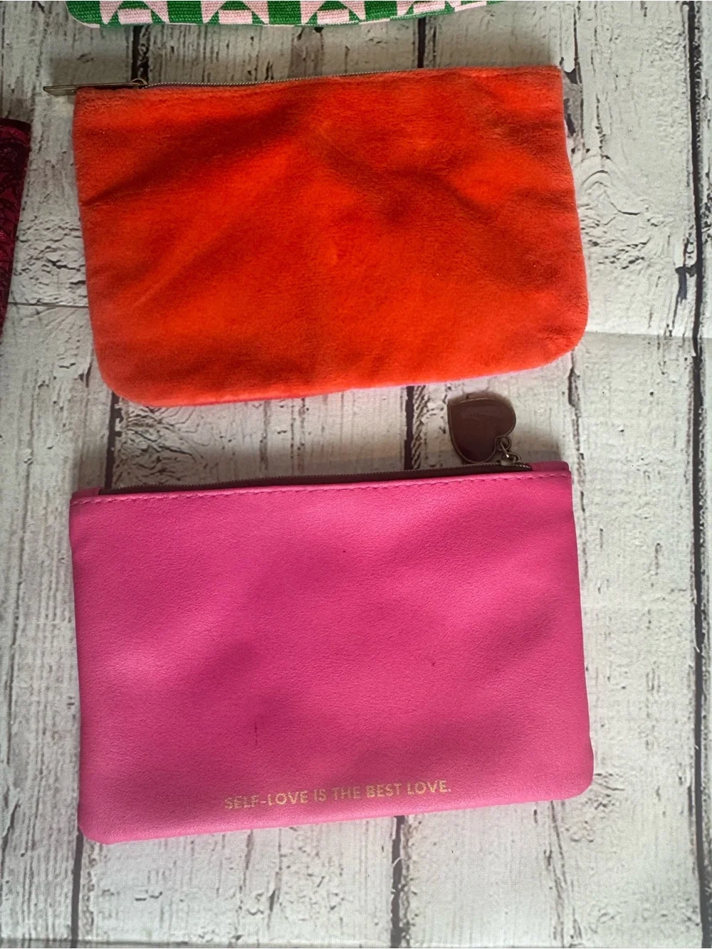 Ipsy Set of 6 Colorful Zip Pouches - Floral, Geometric, Marble & Solid Designs